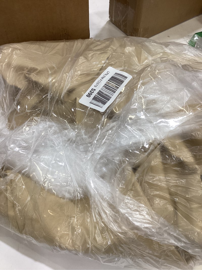Condition photo showing As Is for unicook bbq grill cover 55 inch, heavy duty waterproof outdoor barbecue gas grill cover with sealed seam, rip and fade resistant, fits weber charbroil grills, 55" w x 23" d x 42" h, neutral taupe