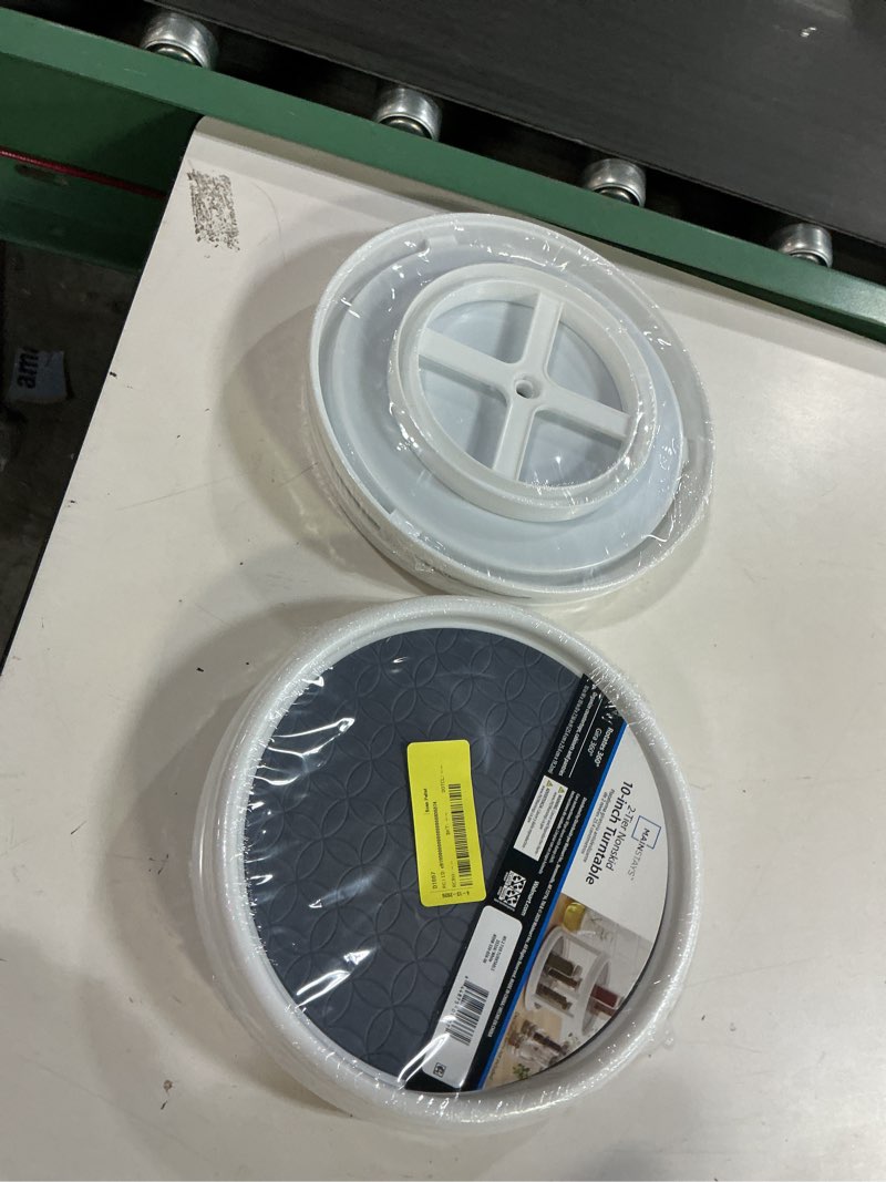 Condition photo showing New/Like New for mainstays 2-tier plastic spice rack organizer turntable