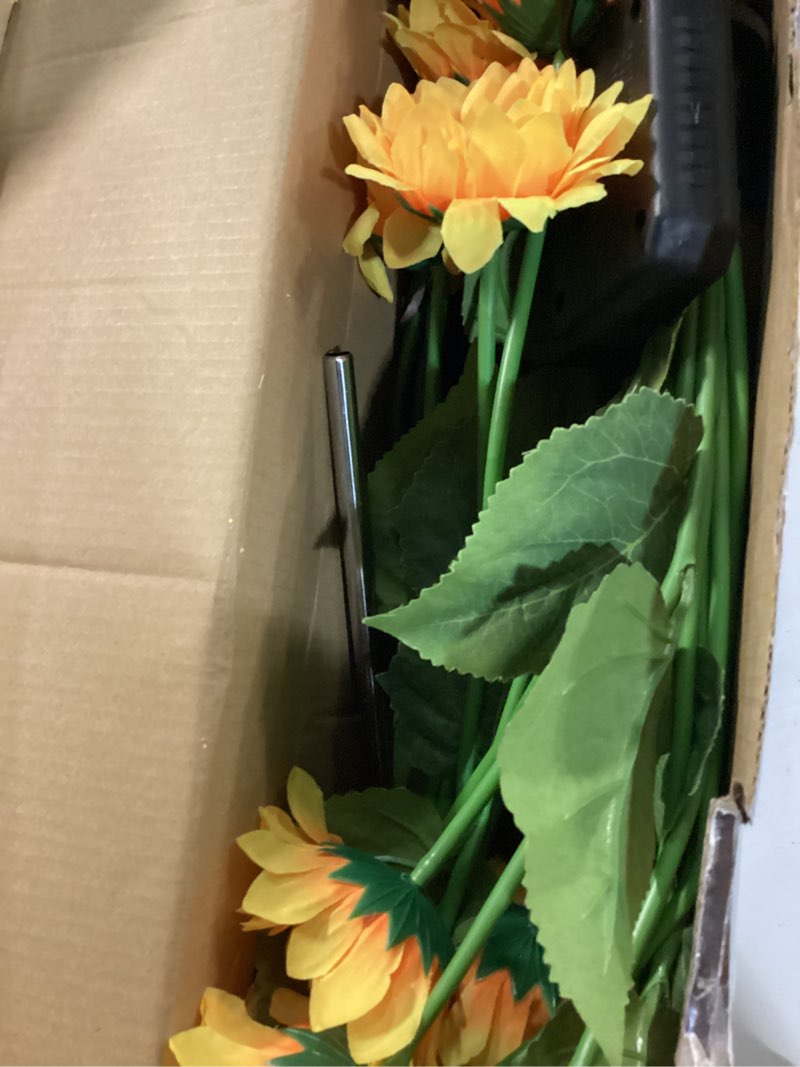 Condition photo showing Good Condition for 6 pack with 36 sunflower lights,solar lights outdoor garden decor,solar flowers lights waterproof,sunflowers birthday gifts for mom women grandma,decorative stakes lights for landscape yard patio lawn sunflowers with 6 blooms 6 packs