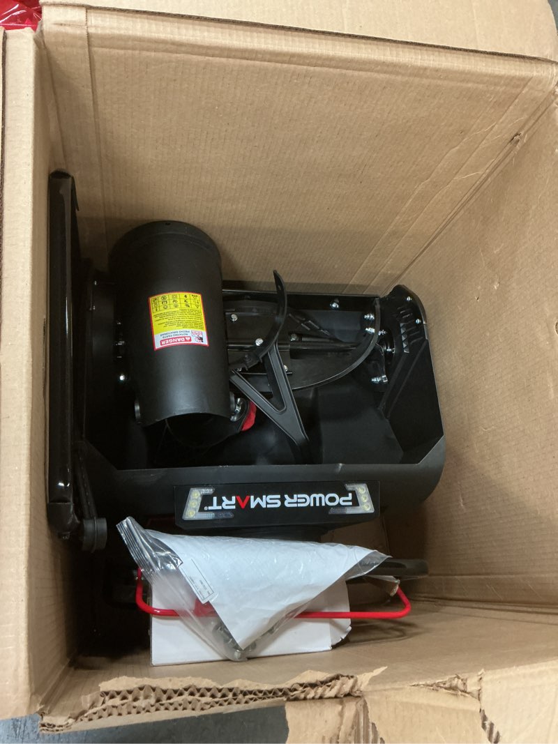 Condition photo showing As Is for PowerSmart 40V Cordless Snow Blower, 21'' Cleaning Width/6'' Cleaning Depth Snow Blower with LED Light & 30 FT Throwing Distance, Battery and Charger Included,Perfect for Driveway,Garden, Deck,Garage