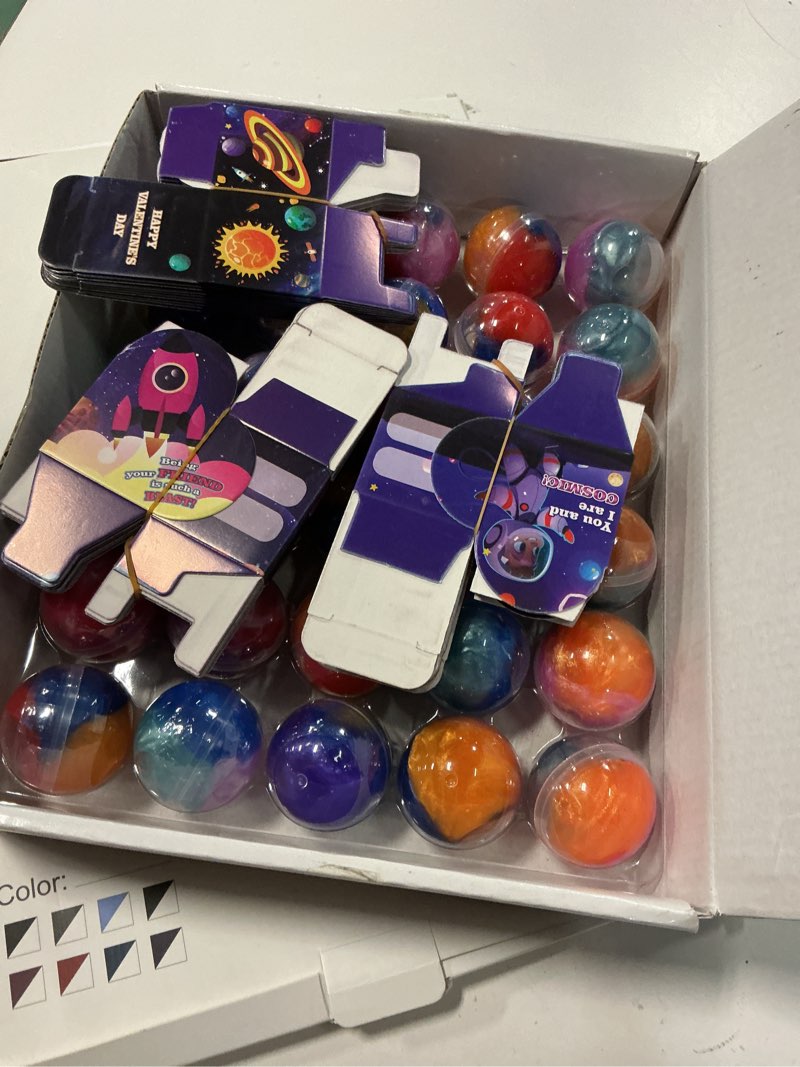 Condition photo showing Good Condition for 30 Pack Valentines Gifts for Kids Galaxy Slime Valentines with Valentine Day Cards for Valentine Party Favors Valentines Cards for Kids Classroom Boys Valentines for School Valentines Galaxy Slime A