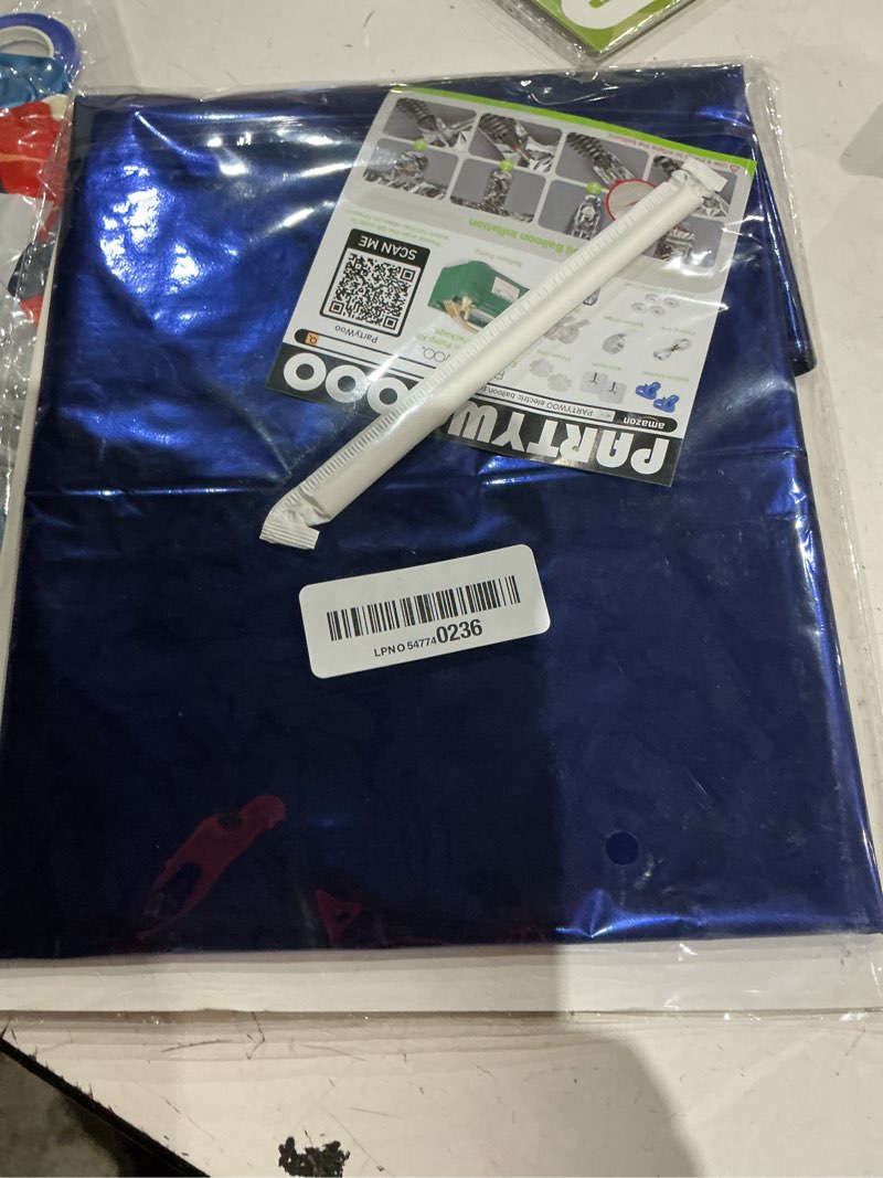 Condition photo showing Good Condition for partywoo navy blue foil balloons 3pcs 50 inch large round foil big giant 4d jumbo inflatable mirror ball mylar balloons for graduation men birthday baby shower space themed party decorations blue-navy blue 3 pcs-50 inch