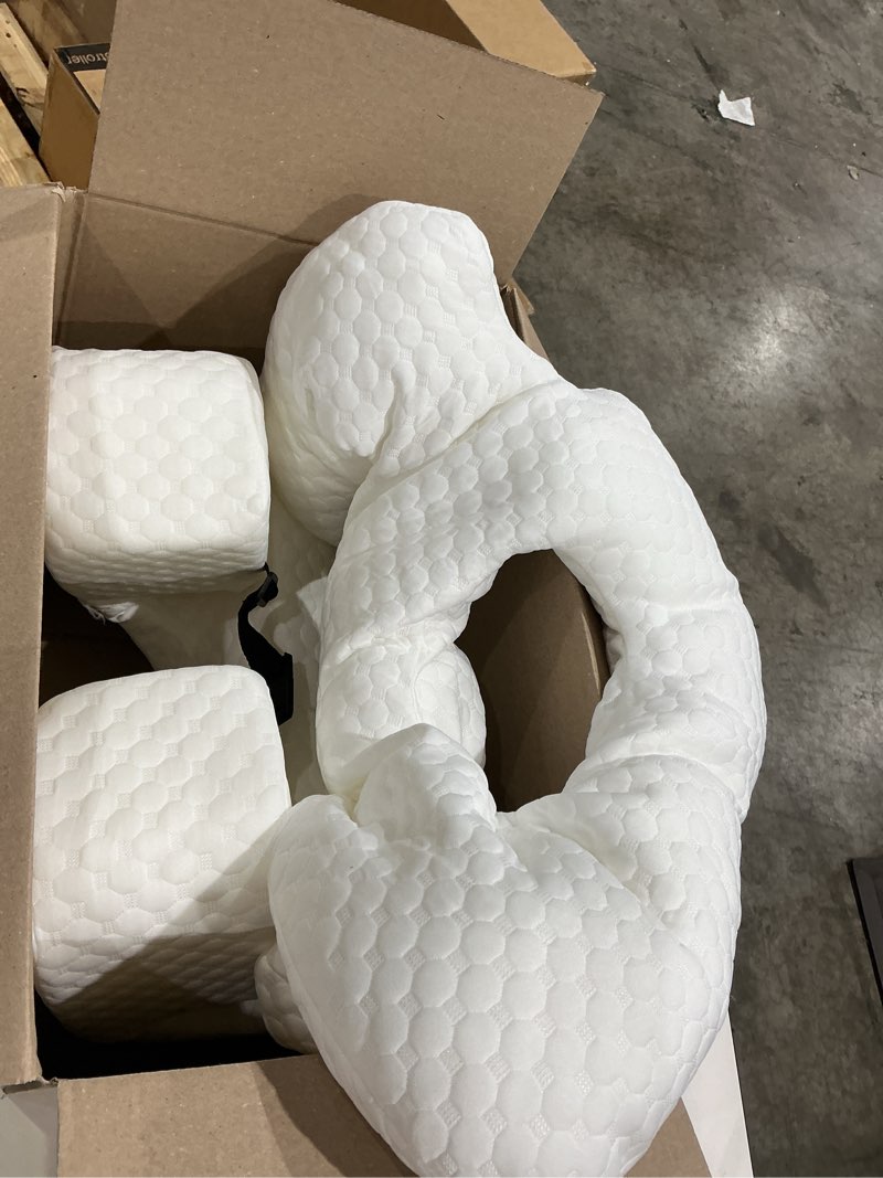 Condition photo showing Good Condition for face down pillow after eye surgery recovery, adjustable prone massage pillow face down for sleeping & stomach sleepers, bbl pillows for bed with removable cover