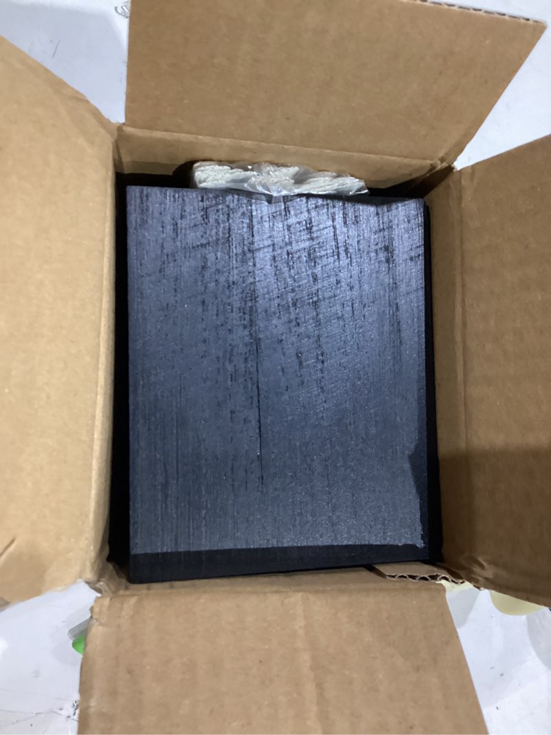 Condition photo showing Good Condition for 35 set grease disposal container for kitchen, 30 disposable foil liners, wooden storage bin & 4 clips - bacon grease oil collector to stop drain clogs, kitchen grease container and oil disposal bin