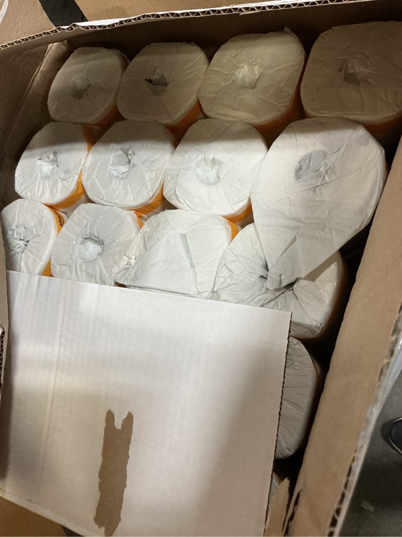 Condition photo showing New/Like New for amazoncommercial 2-ply ultra plus toilet paper, bath tissue, soft and strong, septic safe, unscented, 400 sheets per roll, 80 individually wrapped rolls for business use