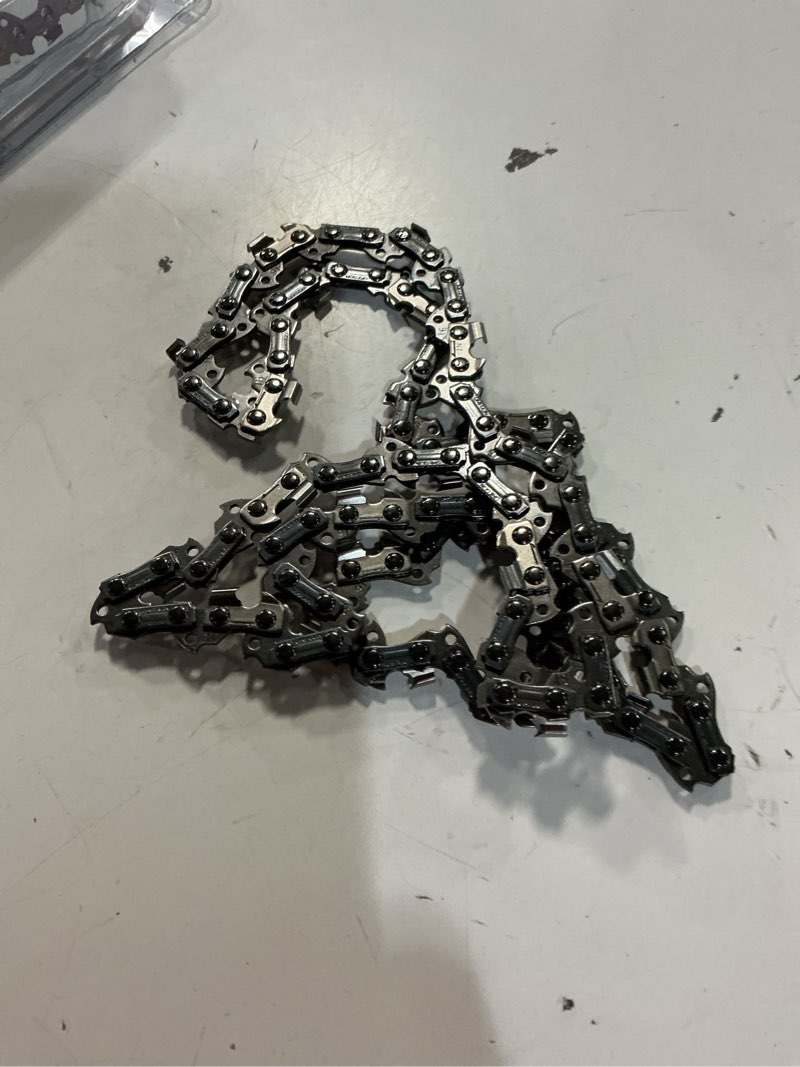 Condition photo showing As Is for oregon s55 chainsaw chain for 16 in. bar, fits mcculloch, stihl, craftsman, wen, poulan and more