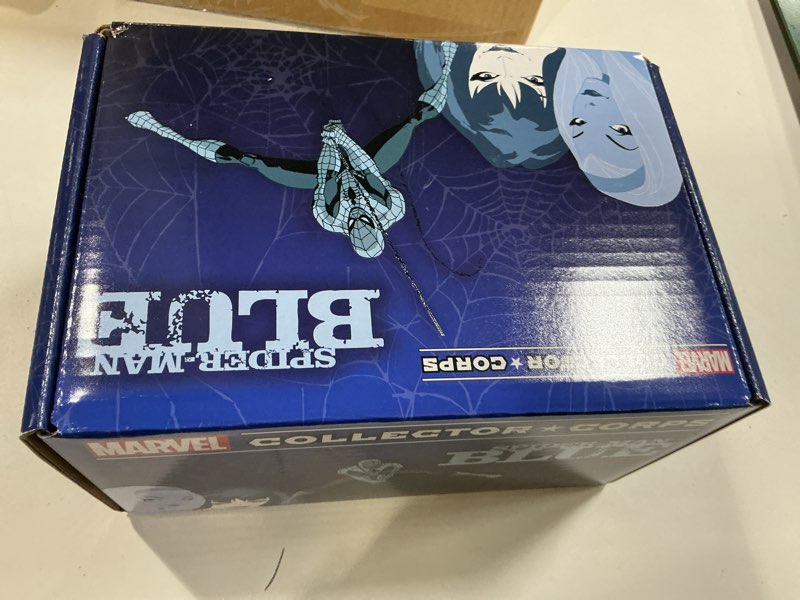 Condition photo showing New/Like New for Funko Marvel Collector Corps Subscription Box: Spider-Man Blue - 3XL