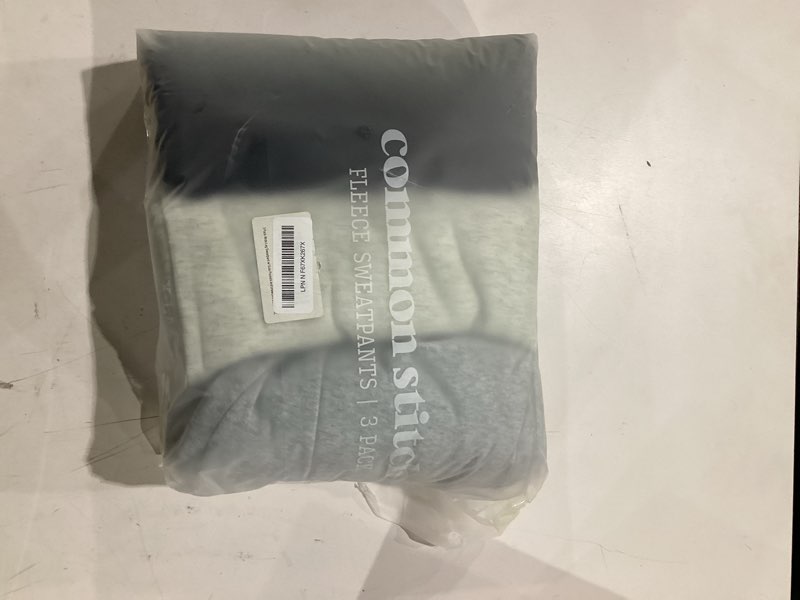 Condition photo showing Good Condition for common stitch 3 pack wide leg fleece lounge sweatpants for women — deep pockets, relaxed fit, elastic drawstring waist