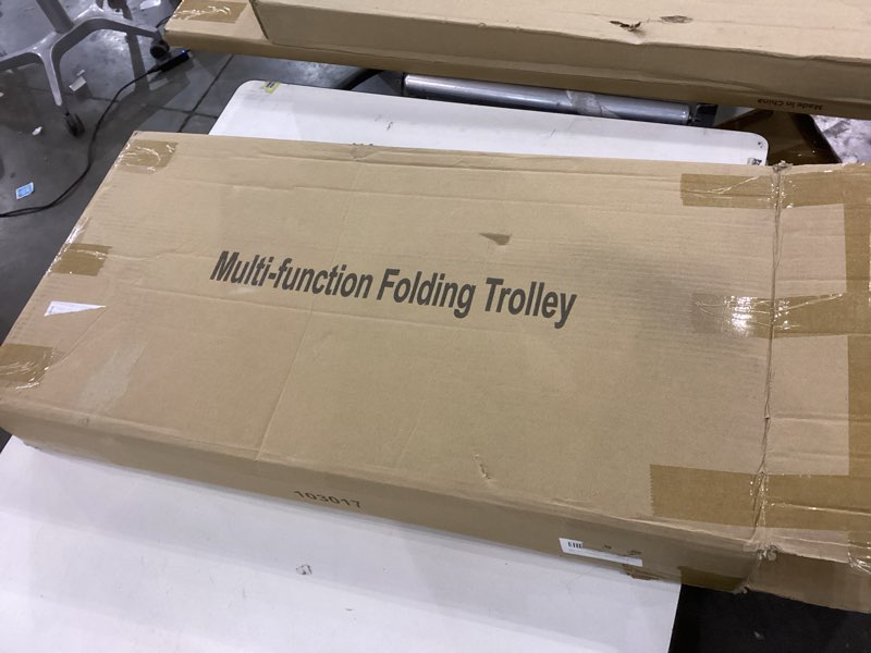 Condition photo showing As Is for 180lbs Stair Climbing Cart Hand Truck - Stairs Climber Cart for Groceries with Adjustable Handle Lightweight Folding Stair Climbing Dolly Cart Stair Climber Dolly for Shopping, Moving & Office