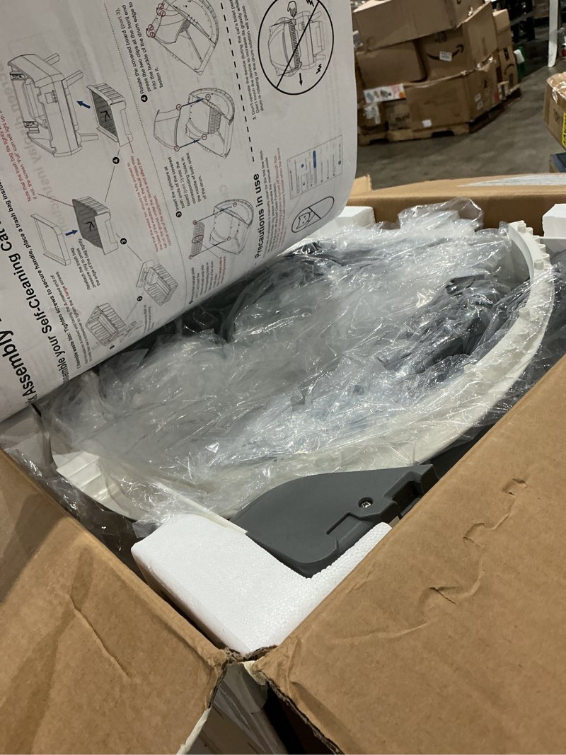 Condition photo showing Good Condition for automatic cat litter box self cleaning - app control, open-design, smart health monitor, suitable for medium cats and kittens, anti-pinch safety, quiet operation - white