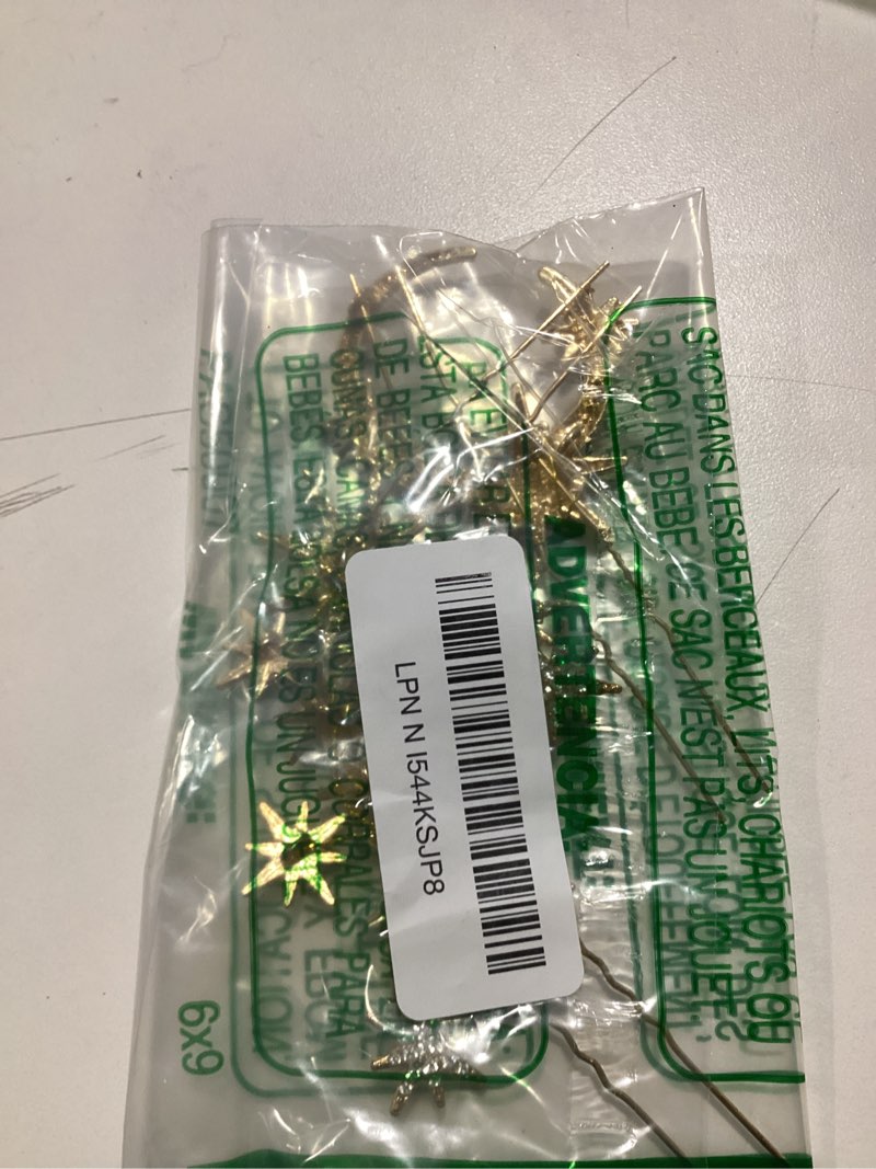 Condition photo showing Good Condition for Unicra Star Moon Bride Wedding Hair Pins Crystal Bridal Hair Pieces Rhinestone Goddess Hair Accessories for Women and Girls (Pack of 5) (Gold)