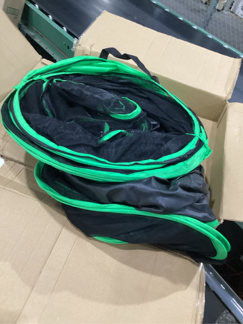 Condition photo showing New/Like New for pawtenda 3-in-1 outdoor cat enclosures, portable catio green cat tents for outside, cat tents with 1 dome tent,1 straight tunnel and 1 cube, outdoor cat playpen for cats, rabbits and other animals 3-in-1 quick setup