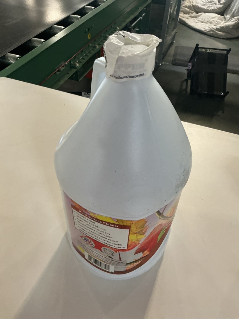 Condition photo showing Brand New for Sunny & Honey Pet Stain & Odor Miracle - Enzyme Cleaner for Dog Urine & Cat Pee - Pet Odor & Stain Remover Spray for Carpet, Mattress, Furniture - Dog Pee Spray & Carpet Cleaner (32 Fl Oz, Fall Spice) Fall Spice Scent 1 gal 