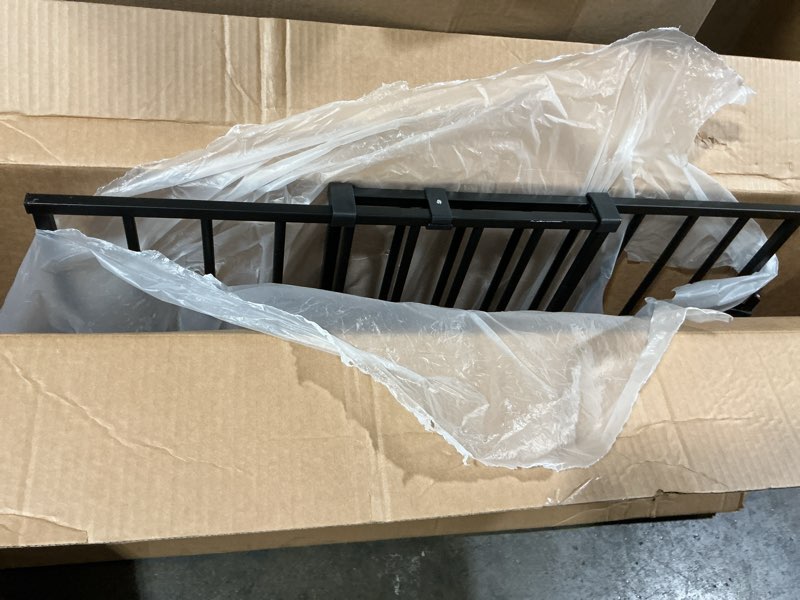 Condition photo showing Good Condition for babelio baby gate for stairs, kitchen & doorways, no bottom bar| one-handed operation| auto-close| hardware mount (drill needed) safety dog/pet gate (black - b17, 26-43" w, 28" h) black 28" h, 26-43" w-standard
