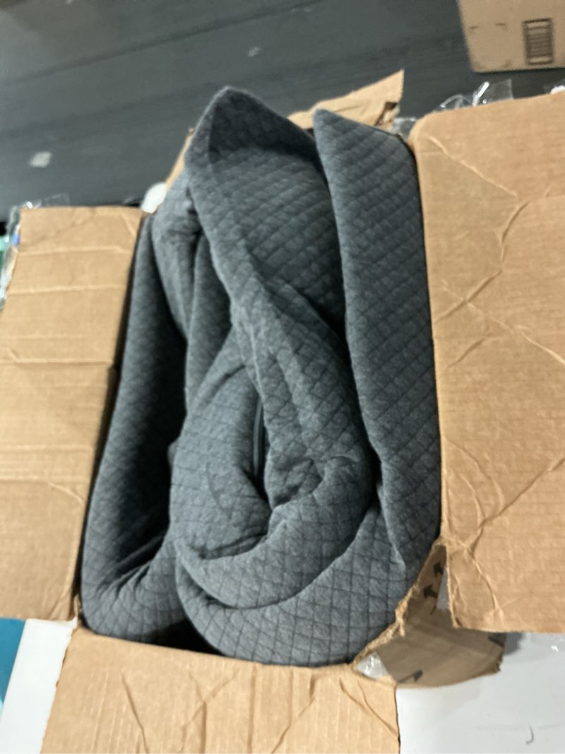 Condition photo showing Good Condition for HOMBYS Bed Wedge Pillow for Headboard,Bed Gap Filler King Size,Headboard & Mattress Gap Filler,Bed Wedge Gap Filler,High Density Foam Bed Crack Pillow Between Bed and Wall,Dark Grey Dark Gray King(76"x8"x7")