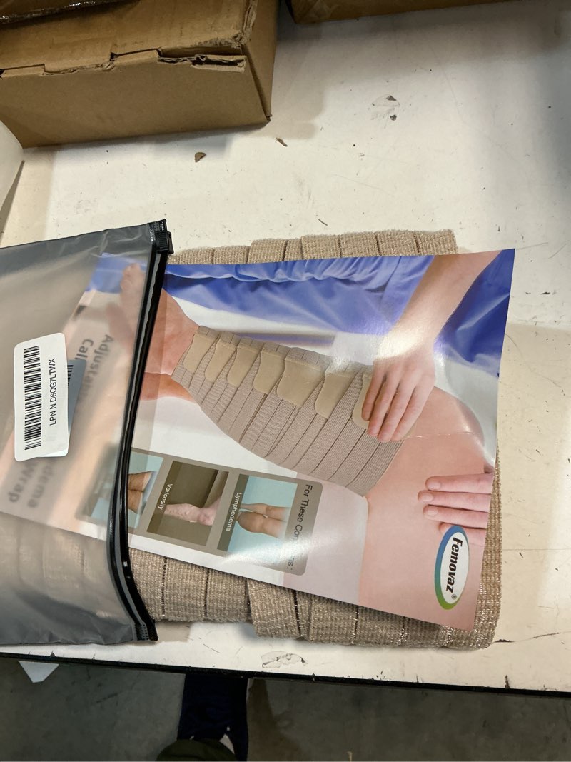 Condition photo showing New/Like New for femovaz® 1 pc adjustable lymphedema&compression wrap for leg | relieves swelling, edema, lipedema | 