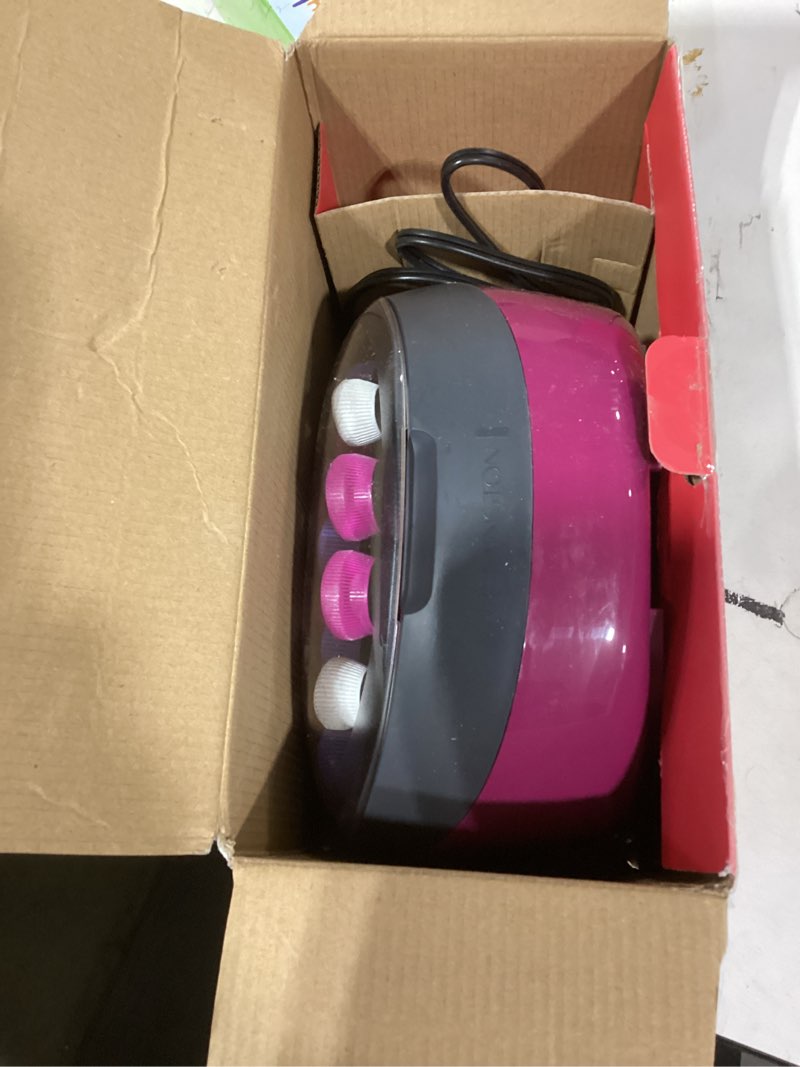 Condition photo showing As Is for Remington Ionic Conditioning Hair Setter, 20 Velvet Hair Rollers, 6 Large (1¼”), 10 Medium (1"), 4 Small (¾”), Blowout Style Hair Curlers