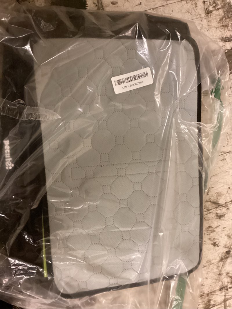 Condition photo showing Good Condition for pecute expandable pet carrier airline approved dog cat carrier, breathable soft-sided with locking zippers, pet travel bag for small dog cat anti-scratch mesh leakproof pee pad (dark gray) dark gray expandable