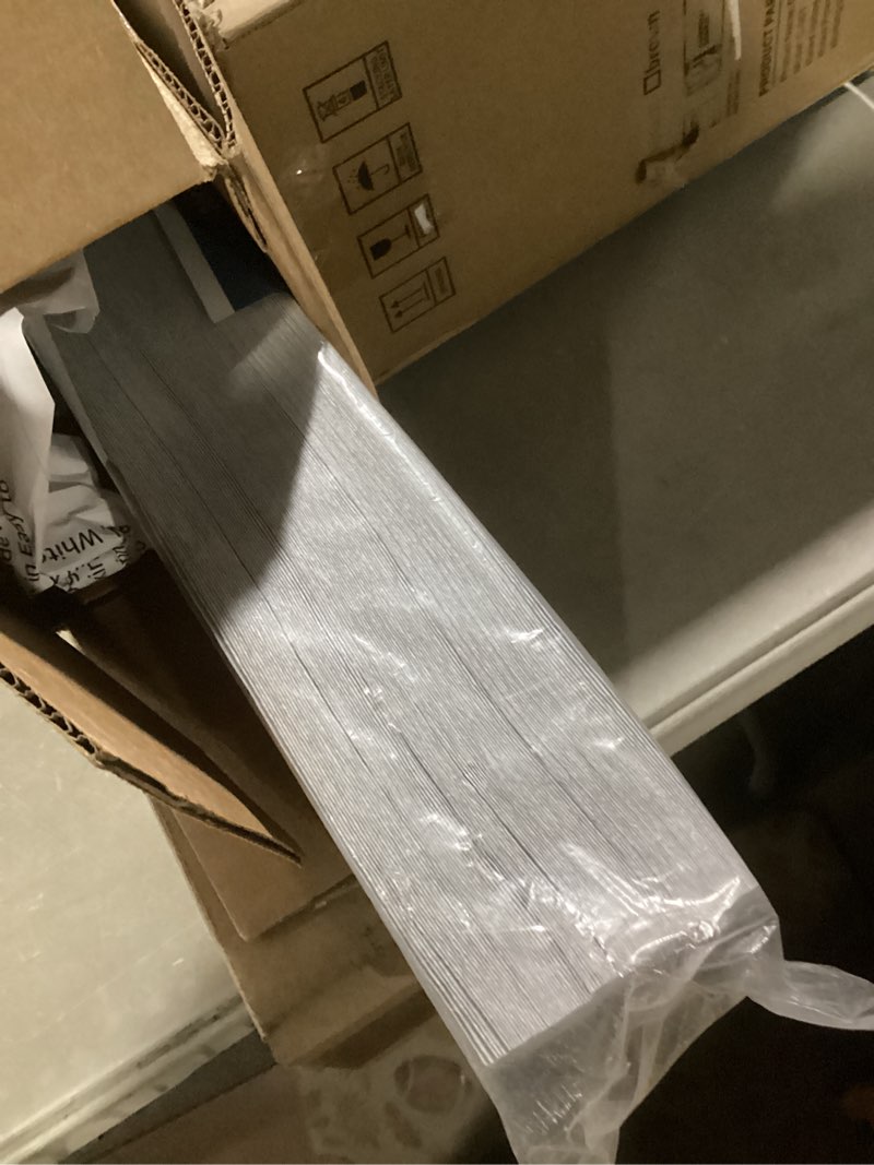 Condition photo showing As Is for 6 Packs Upgraded Cordless Light Fully Blocking Pleated Shade Blinds Light Filtering 36 in x 72 in Easy to Cut and Install, White 2-off White