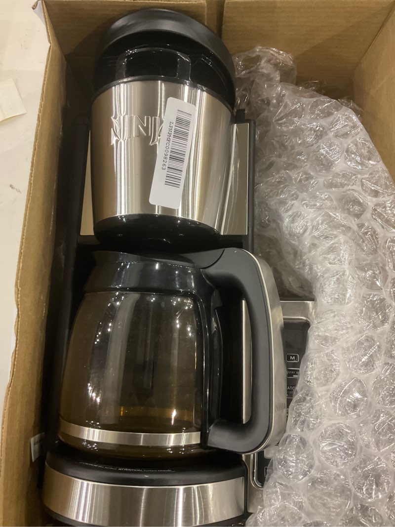 Condition photo showing As Is for Ninja 12-Cup Programmable Coffee Brewer, 2 Brew Styles, Adjustable Warm Plate, 60oz Water Reservoir, Delay Brew - Black/Stainless Steel