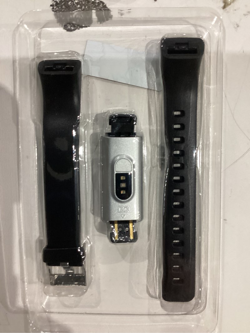 Condition photo showing New/Like New for fitness tracker with step/distance/calories counter, activity tracker with heart rate monitor, slim style watch ip68 waterproof, sleep monitor tracker, pedometer watch for women men black