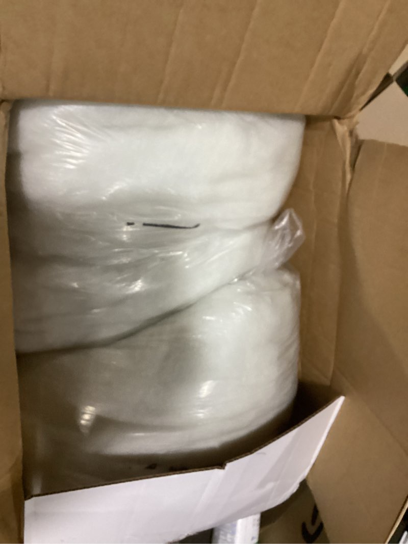 Condition photo showing Good Condition for fairfield the original poly-fil, premium polyester fiber fill, soft pillow stuffing, stuffing for stuffed animals, toys, cloud decorations, and more, machine-washable poly-fil fiber fill, 5 lbs. box 5 lb white