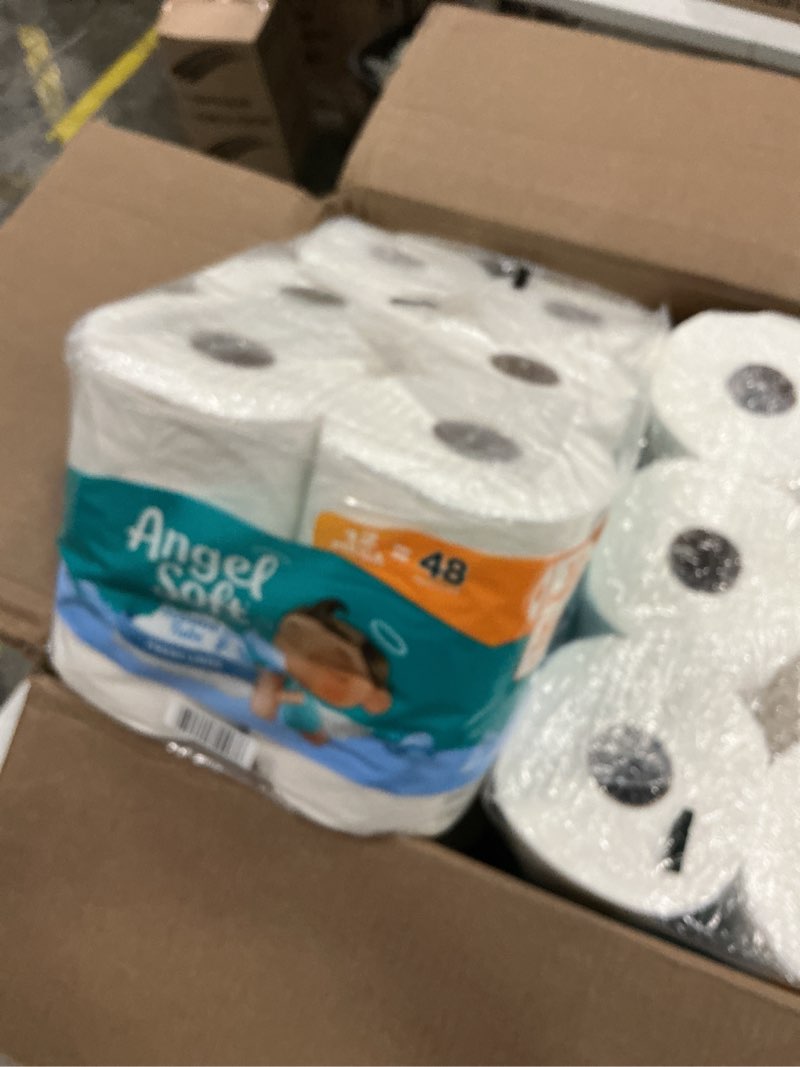 Condition photo showing New/Like New for angel soft toilet paper with fresh linen scented tube 48 mega rolls = 192 regular rolls soft and strong toilet tissue mega 48 rolls (320 sheets)