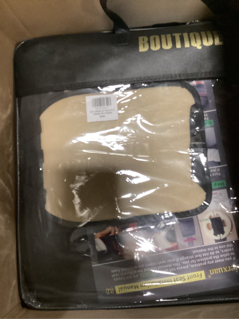 Condition photo showing Good Condition for aierxuan dodge ram car seat covers full set custom fit 2009-2026 1500 2010-2026 2500 3500 pickup truck crew double quad cab waterproof leather cushions (full set, black-red) full set/black-red