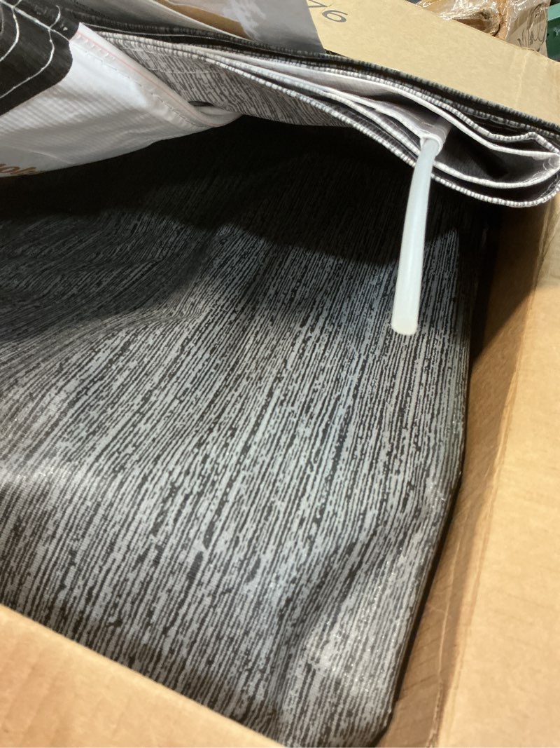 Condition photo showing Good Condition for heavy duty rv awning fabric replacement - 19.5oz vinyl camper awning - waterproof & uv-resistant - universal canopy for camper, trailer and motorhome (black fade, 16ft(fabric 15'2")) 16ft(fabric 15'2") black fade
