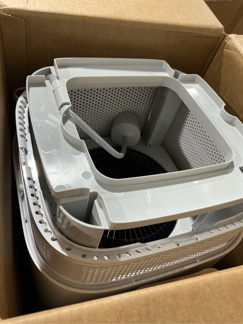 Condition photo showing As Is for levoit superior 6000s smart evaporative humidifiers for home whole house up to 3000ft², 6 gal, last 72-hour, premium filter, dry mode, wheels & water fill hose & foldable storage - quiet sleep mode evaporative humidifier 23l