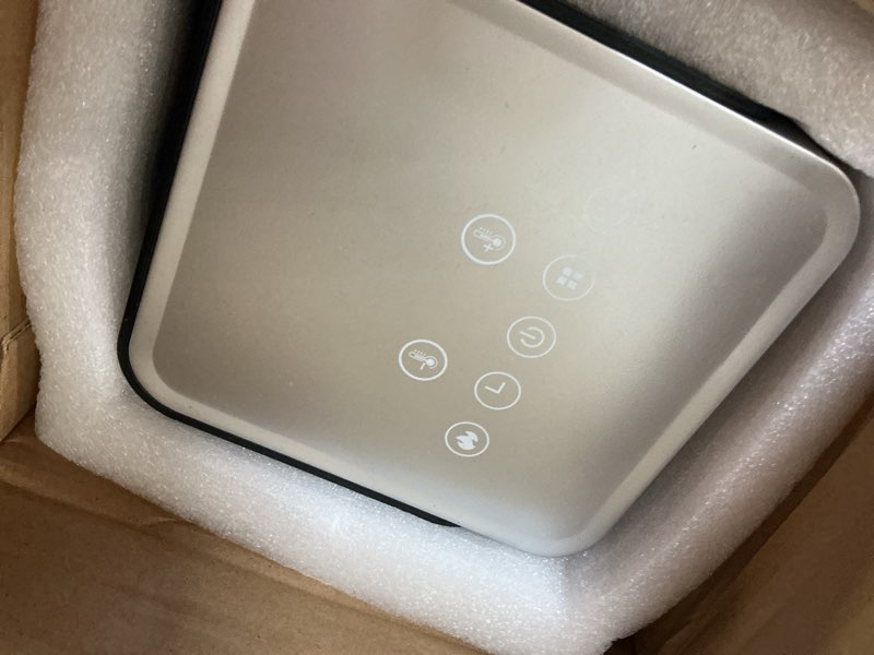 Condition photo showing Good Condition for space heaters for indoor use, 1500w ptc ceramic electric heater with thermostat, room temperature display, 70° oscillation, remote control, 12h timer, quiet portable heater for office bedroom