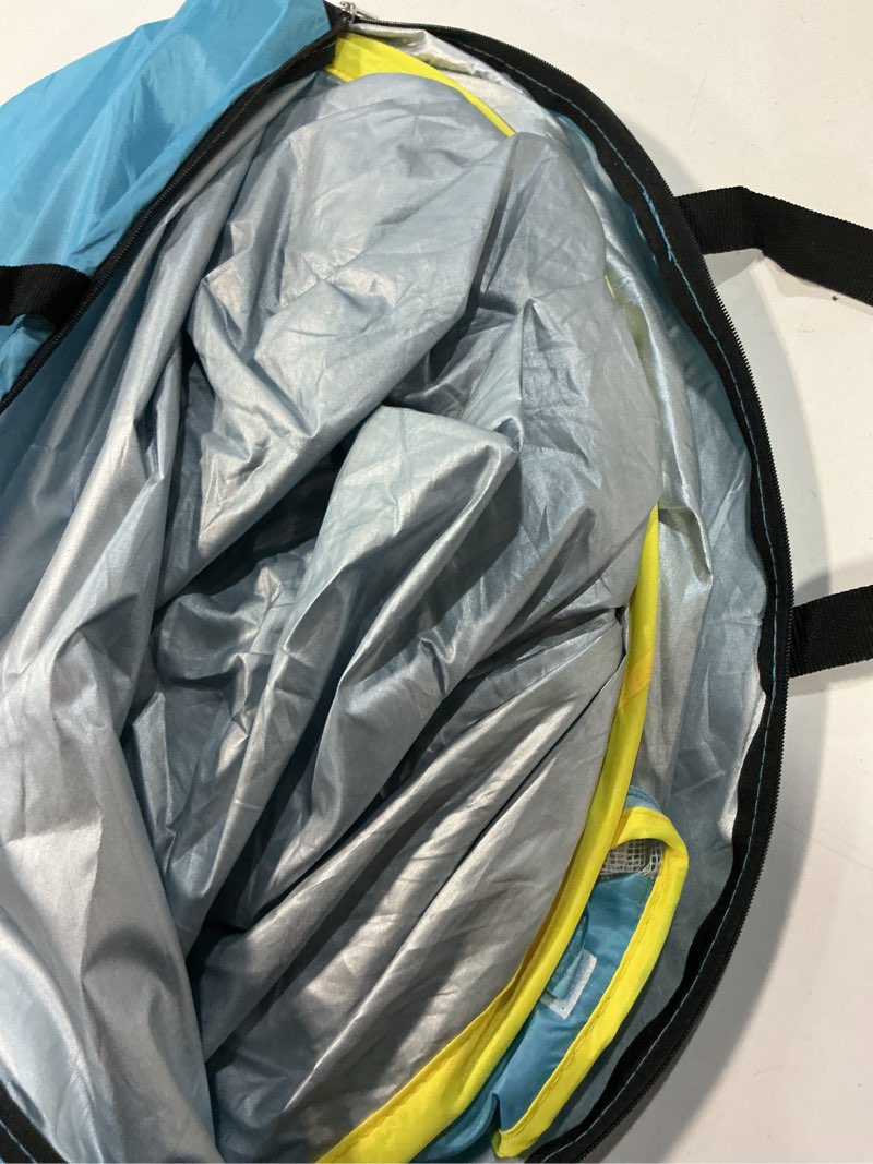 Condition photo showing Good Condition for Monobeach Baby Beach Tent Pop Up Portable Shade Pool UV Protection Sun Shelter for Infant 01 Blue Baby Beach Tent