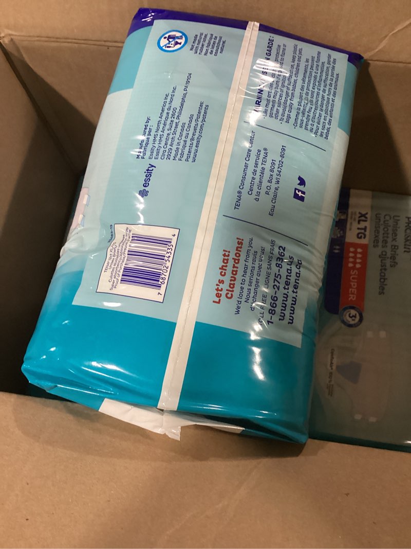 Condition photo showing New/Like New for tena proskin unisex incontinence adult diapers  maximum absorbency  xlarge  12 count