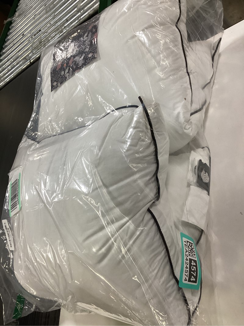 Condition photo showing Good Condition for BPC Goose Feather Down Pillows Queen Size Set of 2, Luxury Hotel Collection Bed Pillows for Sleeping, 100% Organic Cotton Cover, Fluffy and Soft Support Surround Fill Polyester, Medium Firm, 20"x30" Queen (Pack of 2) White