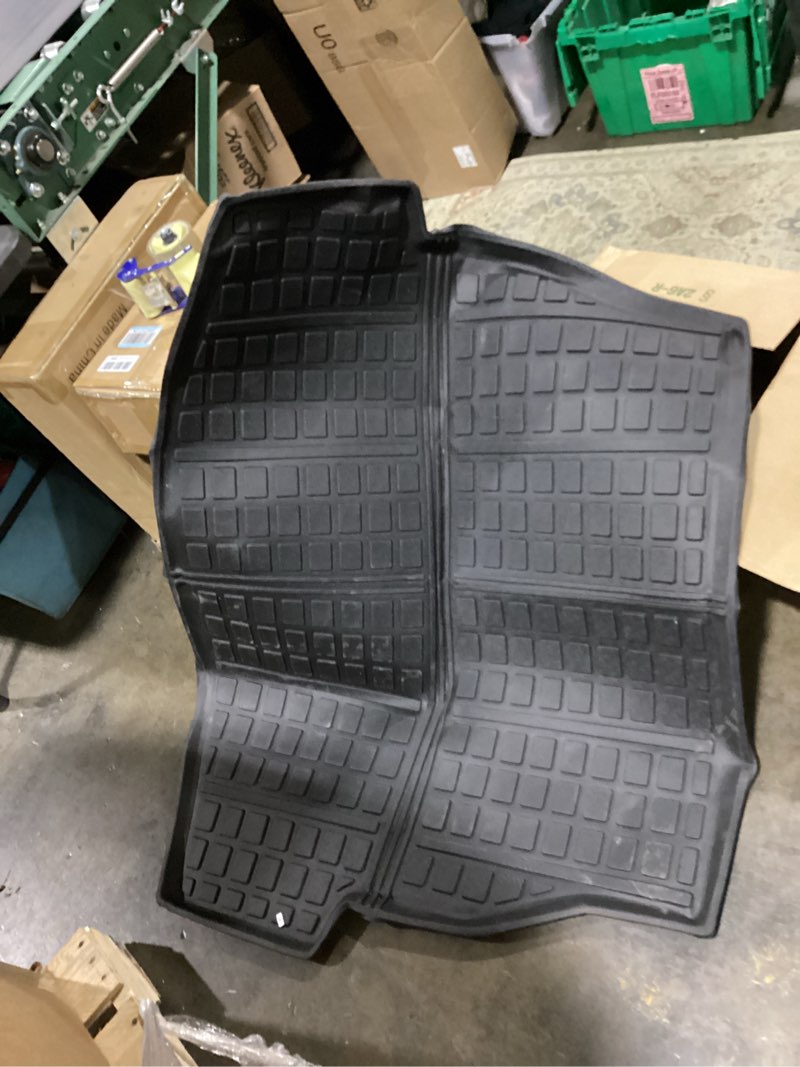 Condition photo showing Good Condition for (similar to the and unknown make for vehicle ) kiwi master cargo trunk mat compatible accessories all weather trunk liner tpe slush mats black (non-hybrid) pt908-42135