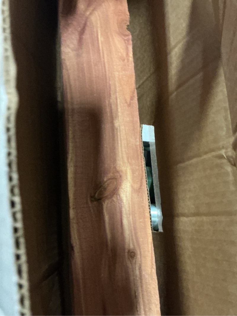 Condition photo showing Good Condition for architectural mailboxes cedar wood mailbox post