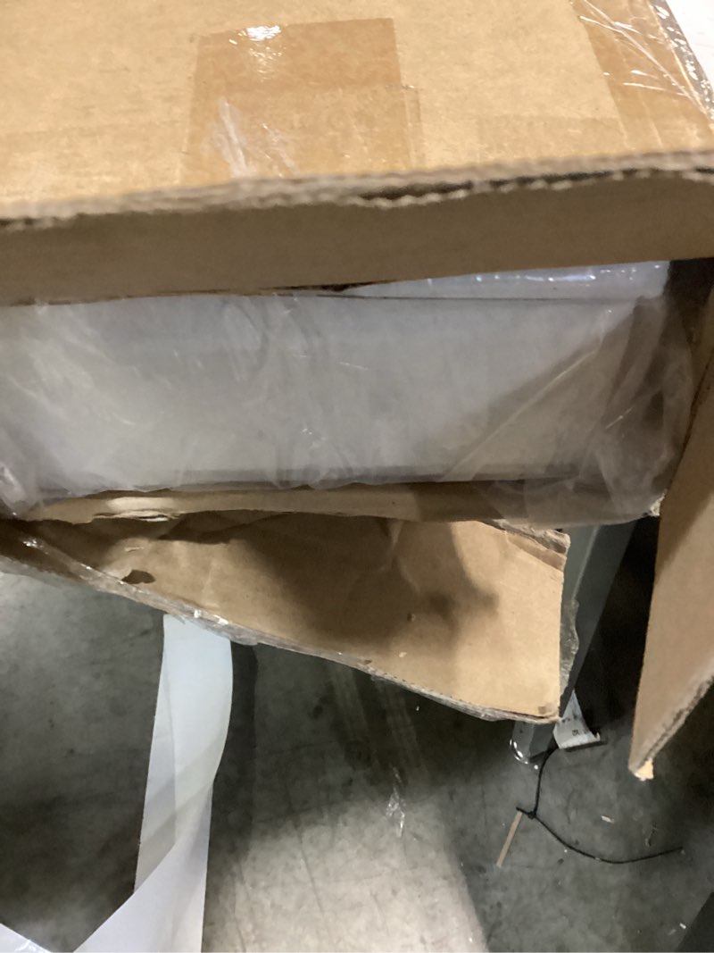 Condition photo showing New/Like New for seeye 2 inch faux wood blinds for indoor windows with crown valance, cordless room darkening window blind, 26" w x 36" h, horizontal wooden shades for bedroom, kitchen, office, doors, white 26"w x 36"h