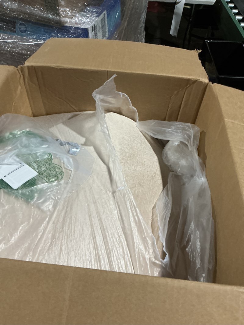 Condition photo showing As Is for Glider Rocker Replacement Cushion Set with Storage Pockets Soft Flannel Fabric & High-Resilience Foam Non-Slip Back Rocking Chair Cushion for Living Room Rocking Chair(Beige)