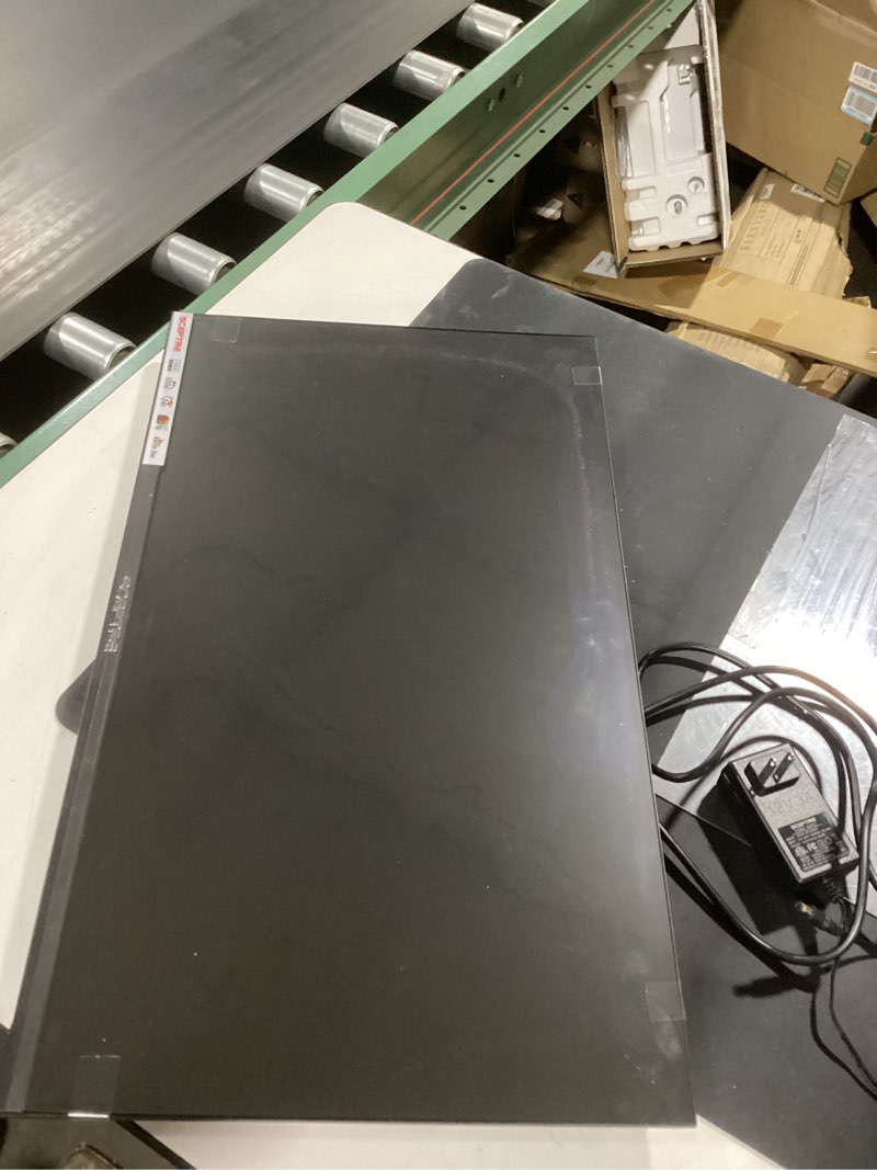 Condition photo showing As Is for screen damaged sceptre new 27-inch gaming monitor 100hz 1ms displayport hdmi x2 100% srgb amd freesync build-in speakers, eye care frameless machine black 2024 (e275w-fw100t)
