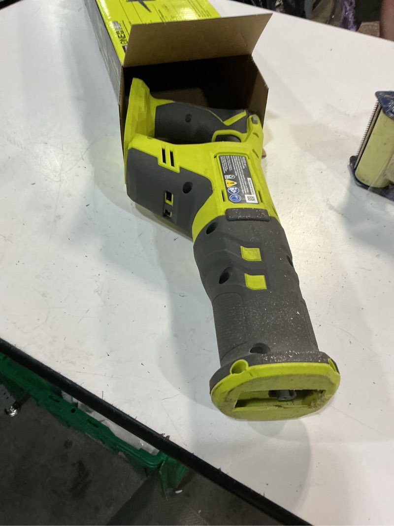 Condition photo showing As Is for ryobi one+ hp 18v brushless cordless reciprocating saw (tool only)