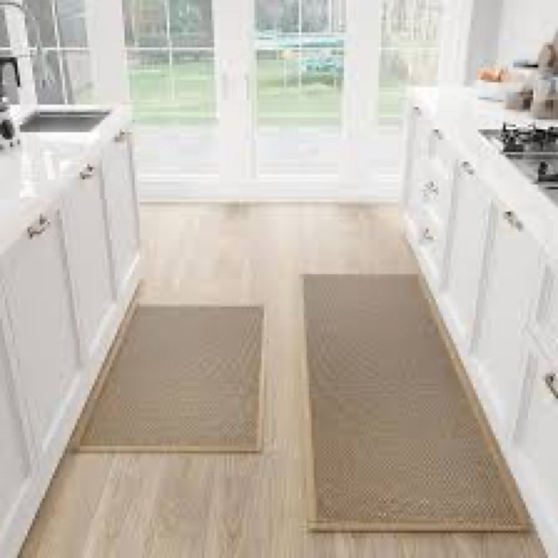 Similar SUMLANS Kitchen Mat Set of 2 PCS, Cushioned Non Slip Rugs for Kitchen Floor,