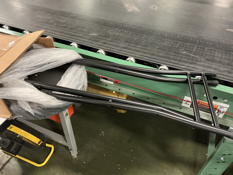 Condition photo showing New/Like New for H HOMEWINS Cushioned Padded Folding Stool,23.6-Inch Counter Height Bar Stool,Portable Folding Stool with Handle for Fishing Hiking Gardening Travel BBQ Black 23.6"B-1