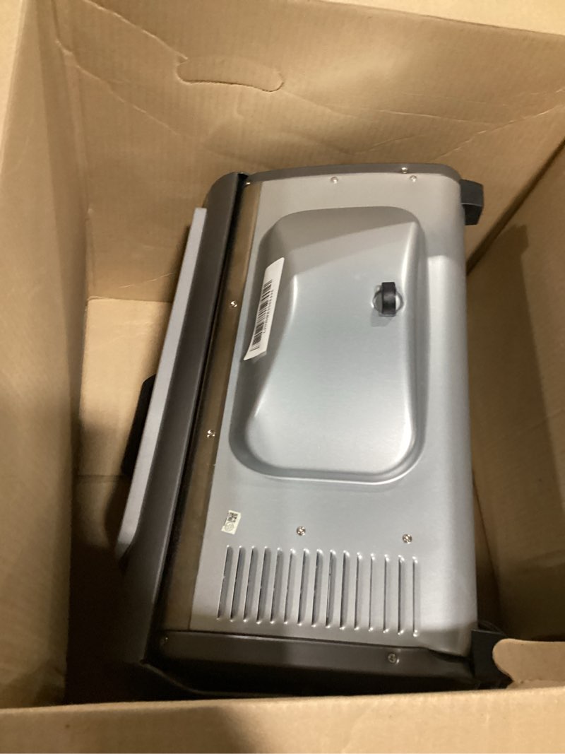 Condition photo showing As Is for Hamilton Beach Air Fryer Toaster Oven Combo with Large Capacity, Fits 6 Slices or 12” Pizza, 4 Cooking Functions for Convection, Bake, Broil, Roll-Top Door, Easy Reach Sure-Crisp, Stainless Steel