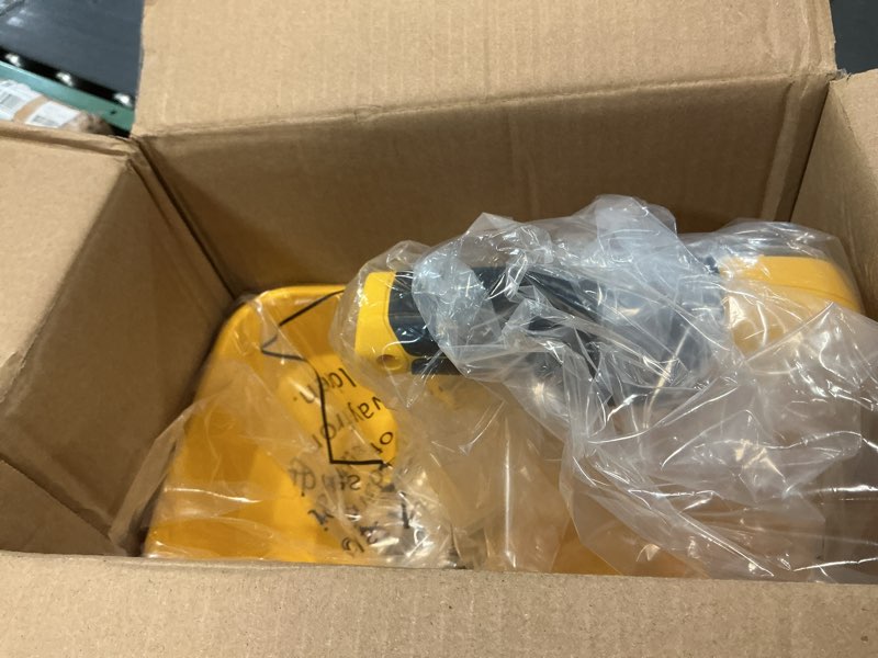 Condition photo showing Good Condition for rozlchar power spreader compatible for dewalt 20v/60v battery, seed spreader for year-round, covers up to 5,000 sq. ft.(tool only, no battery) yellow
