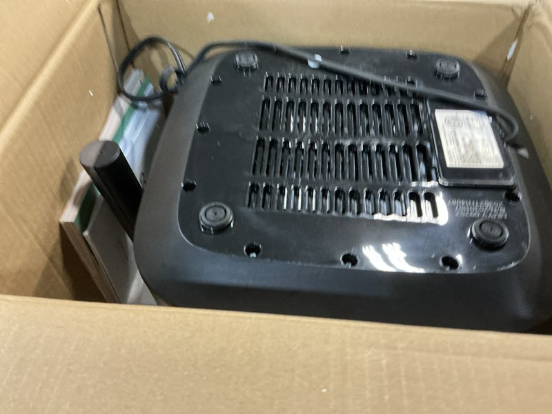 Condition photo showing As Is for Cosori 9-in-1 TurboBlaze Air Fryer 6 Qt, Premium Ceramic Coating, 90°–450°F, Precise Heating for Even Results, Air Fry, Roast, Bake, Broil, Dry, Frozen, Proof, Reheat, Keep Warm, 120V, Dark Gray Dark Gray 6QT Air fryer