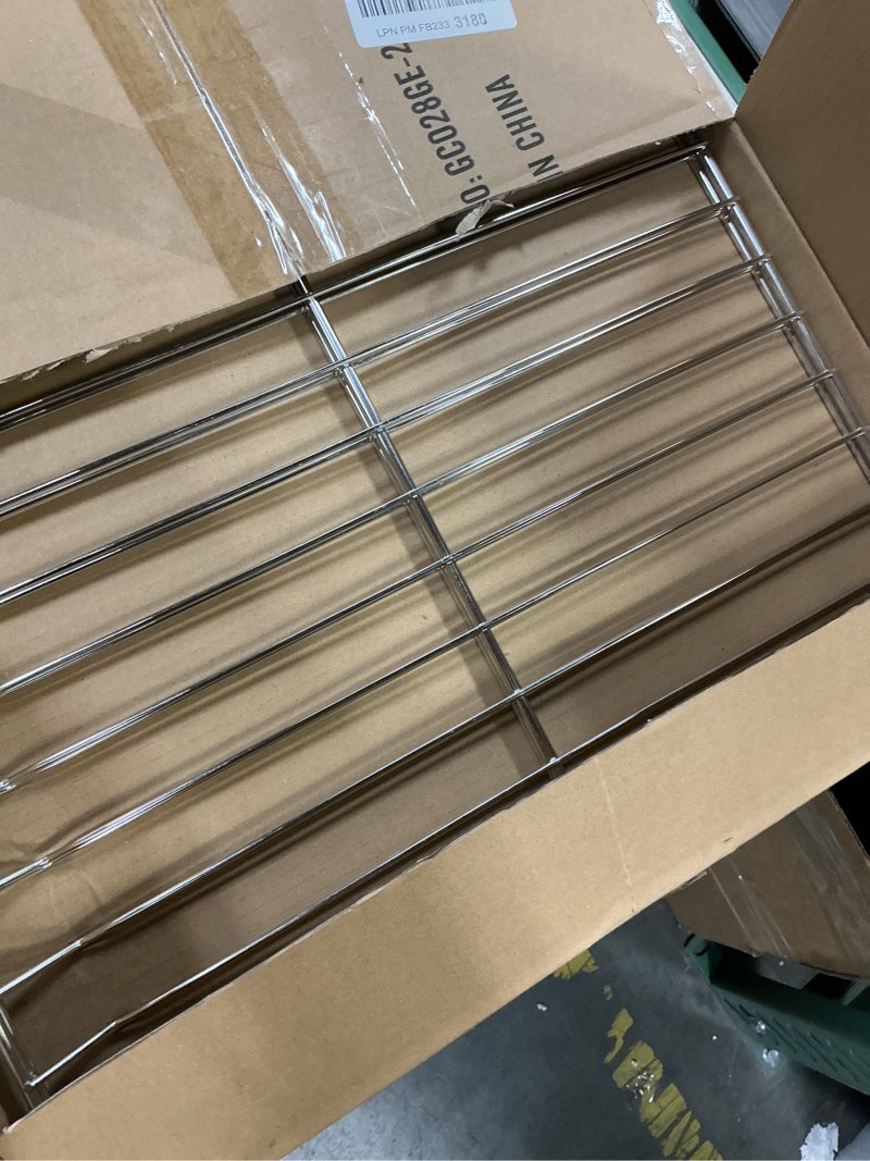 Condition photo showing As Is for Allstare WB48T10095 Oven Rack Replacement Parts for GE Stove Oven Parts WB48K5019 Oven Shelf 23.7" x 17.4" GE Hotpoint Oven Wire Rack 304 Stainless Steel Rack-Flat 2 Pcs
