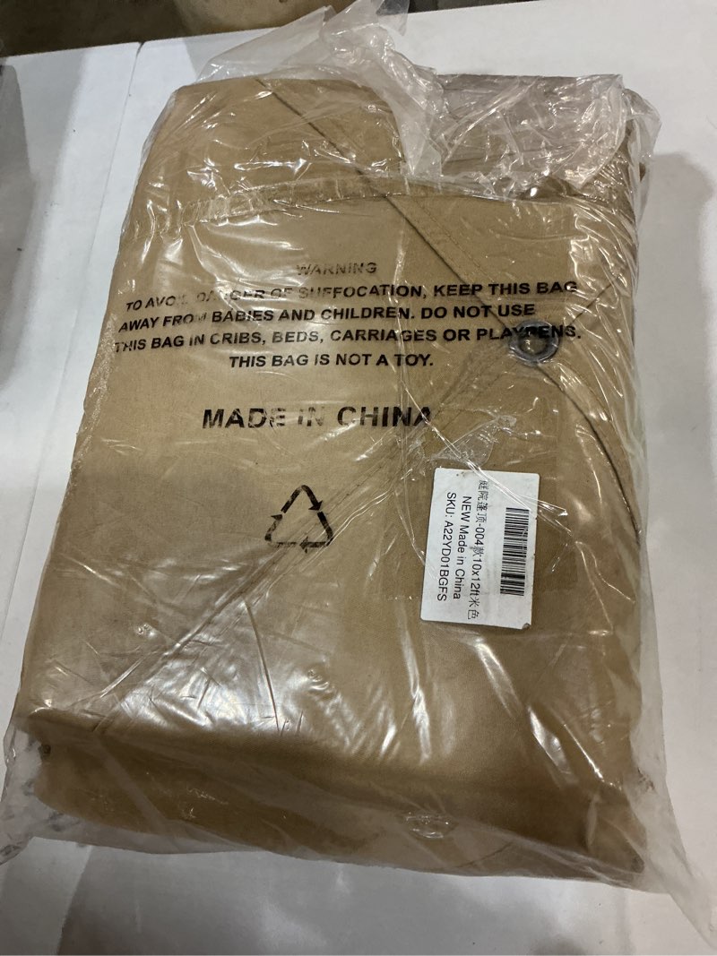 Condition photo showing New/Like New for abccanopy gazebo replacement canopy top for lowe's allen roth #gf-12s004b-1, beige beige original canopy