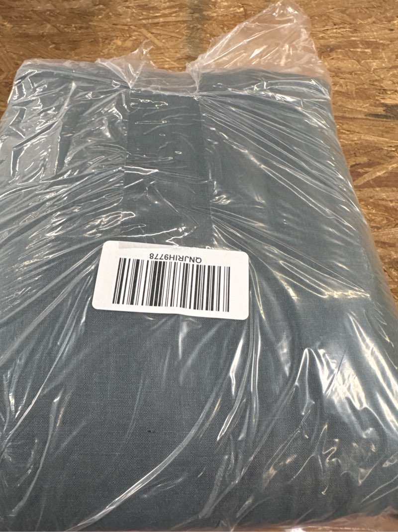 Condition photo showing Good Condition for european linen duvet cover, king/cal king, ocean