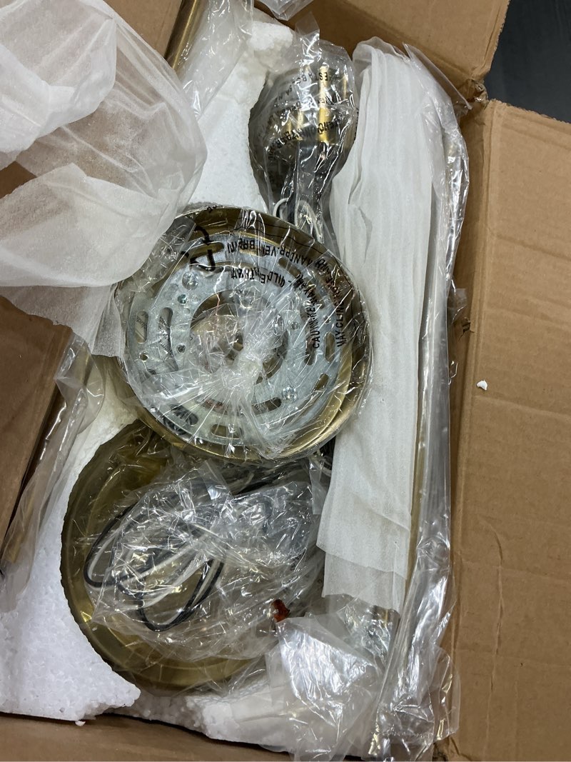 Condition photo showing Good Condition for pendant lights kitchen island 2 pack, 6" brushed gold hanging lights fixtures with clear glass shade, modern brass kitchen pendant lighting over island for dining room, ad-22004-1p2-gd-c brushed gold, clear glass 6" 2