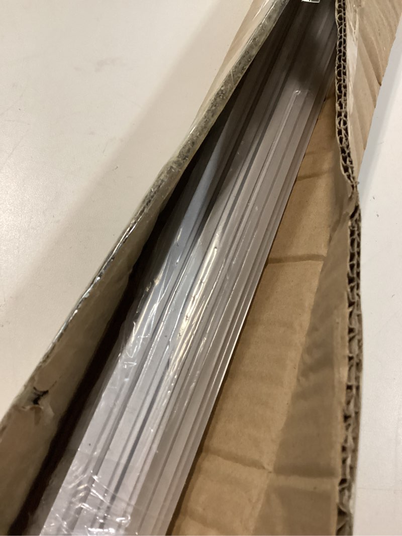 Condition photo showing Good Condition for Matte White 5-Pack 3.28FT Pre-Drilled Clip Free LED Strip U Channel Diffuser, Tight and Flush Mounted Under Cabinet Tape Track Aluminum Low Profile with UV Resistance Milky Cover (5)